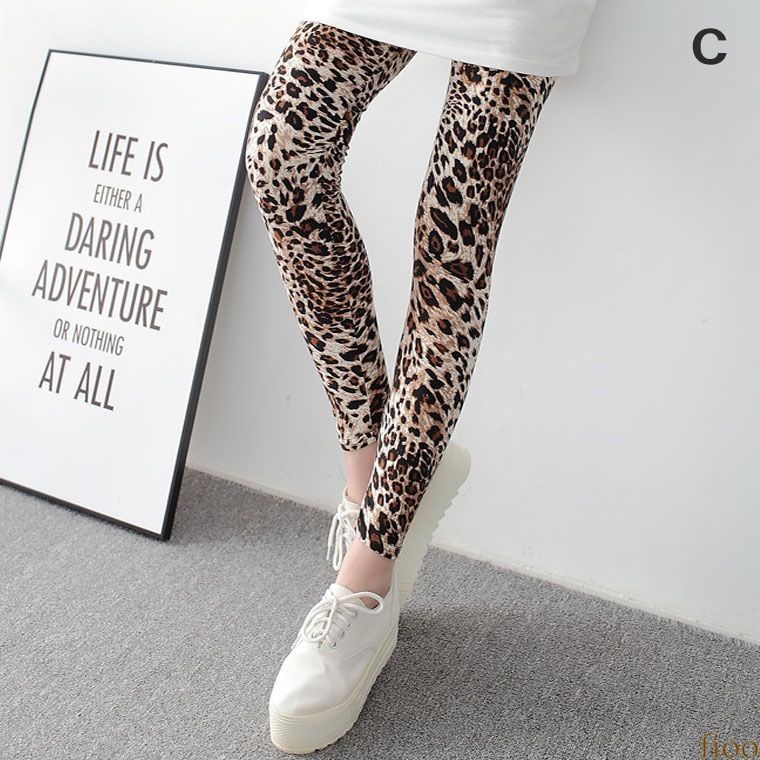 Dancewear Impact 4 Color Women's Leggings Fitness Yoga Floral Green Yoga Tights Aerobics Sports Tights Walking Leopard Print Animal Beth