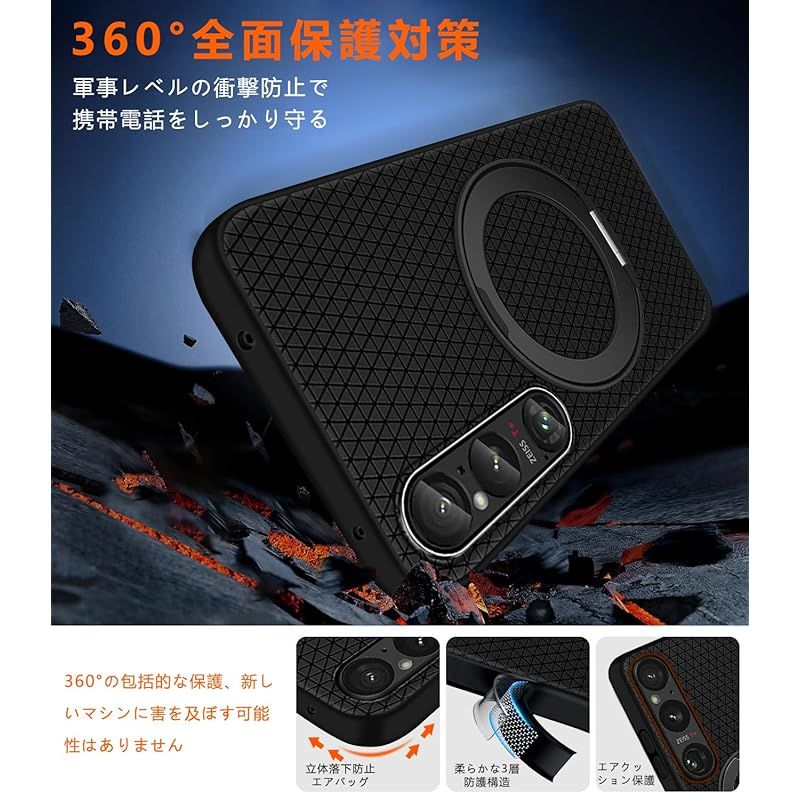 新品】 GULEIYAA Xiaomi 11t/11t pro ケース Magsafe対応 360°回転
