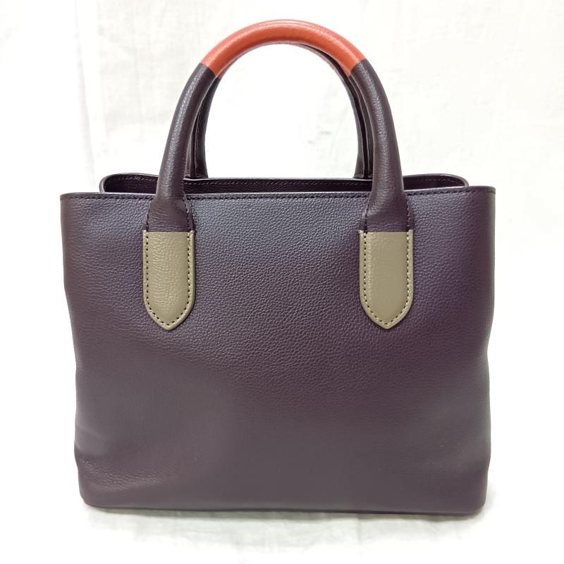 ポールスミス 2way バイカラーハンド ショルダー バッグ purple×orange