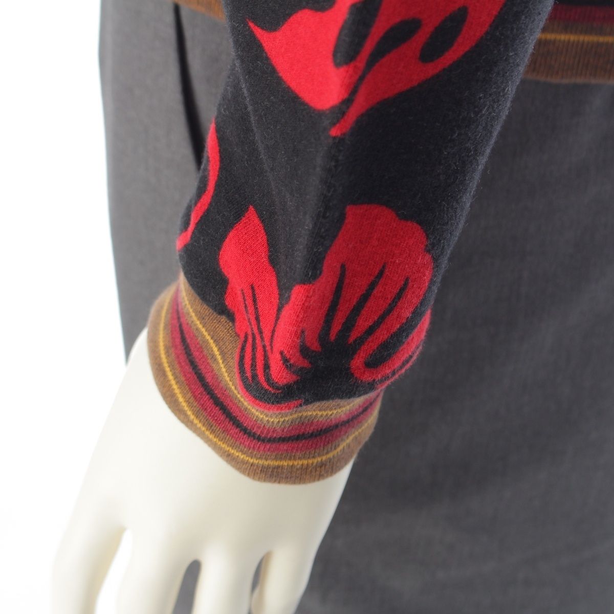 プラダ 14SS ハイビスカス モチーフ スウェット 花柄 UJL794 ブラック