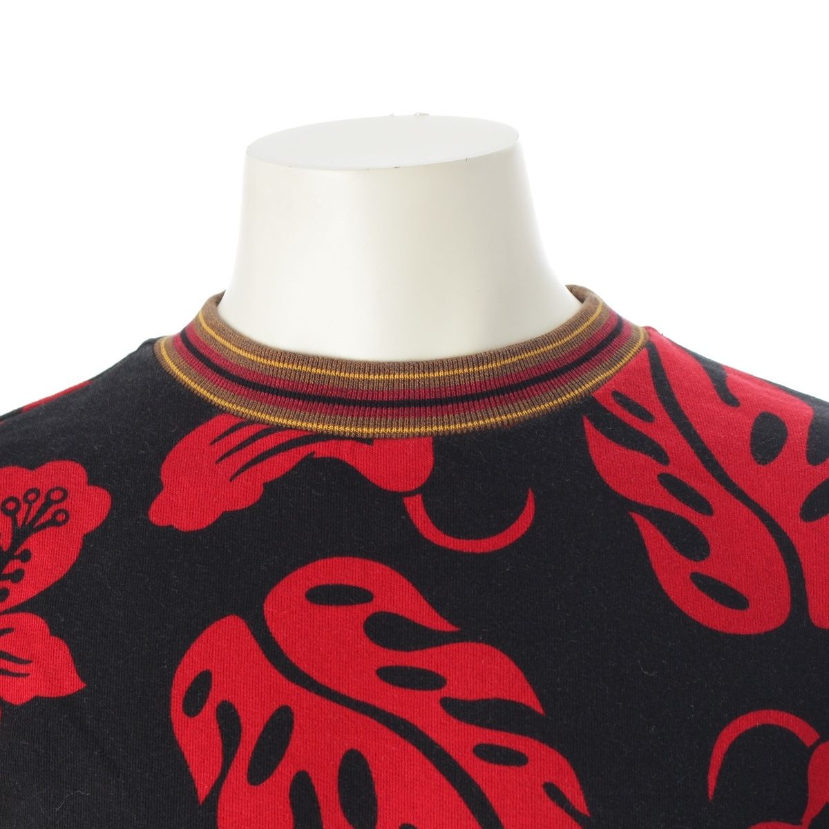 プラダ 14SS ハイビスカス モチーフ スウェット 花柄 UJL794 ブラック