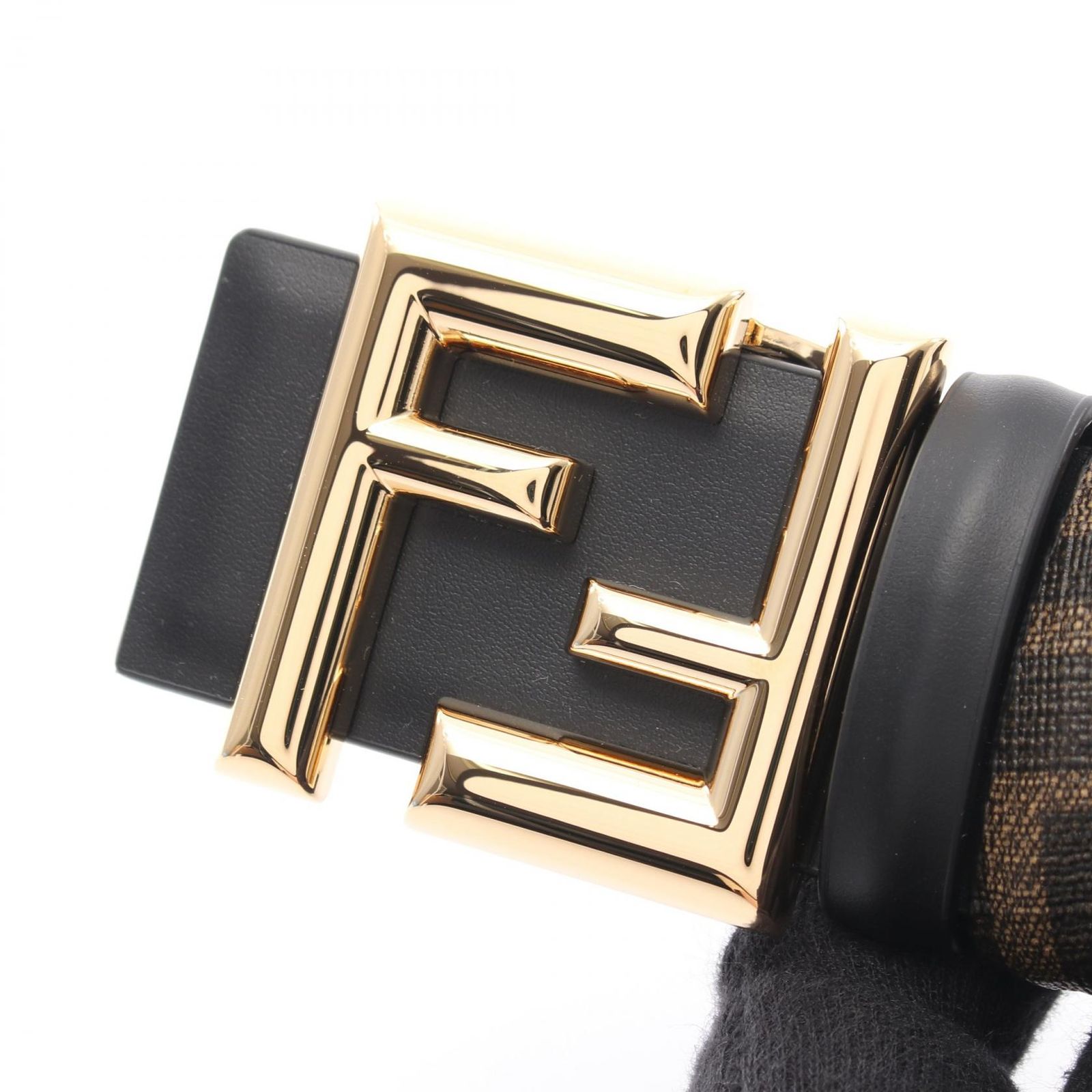 フェンディ FENDI ベルト ラウンド FFベルトズッカ リバーシブル