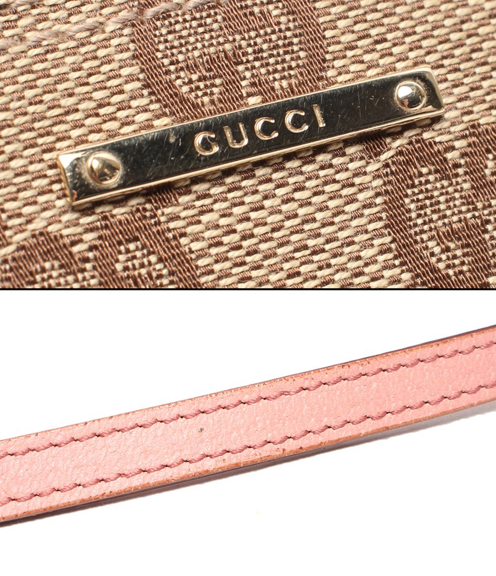 美品　GUCCI グッチ　GGキャンバス アクセサリーポーチ 2123 グッチ アクセサリーポーチ ミニバッグ GGキャンバス 07198 2123