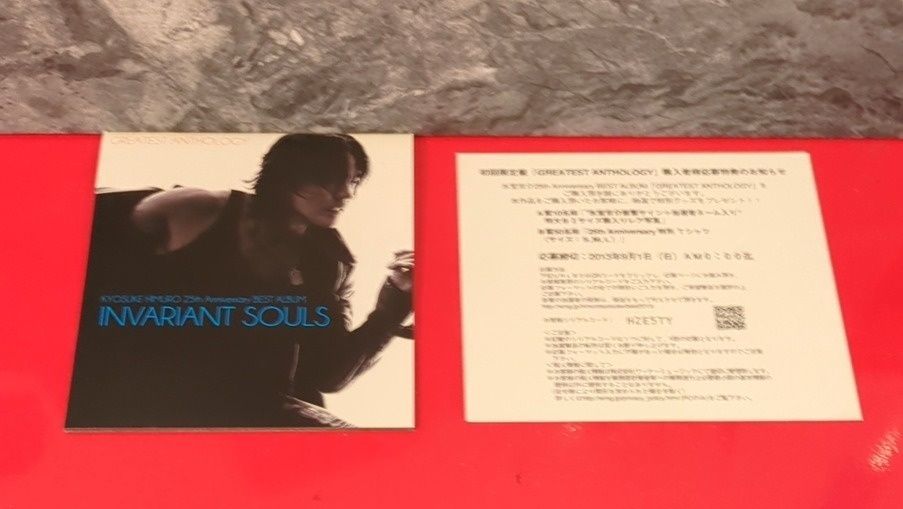 氷室京介 25th Anniversary BEST ALBUM GREATEST ANTHOLOGY 初回限定盤