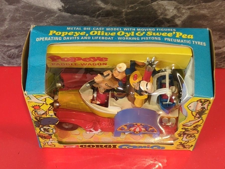 美品 CORGI COMICS コーギー・コミックス Popeye PADDLE WAGON ポパイ 