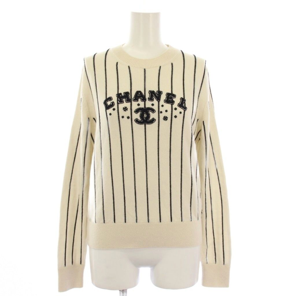 シャネル CHANEL 23SS ロゴニット セーター 長袖 ココマーク