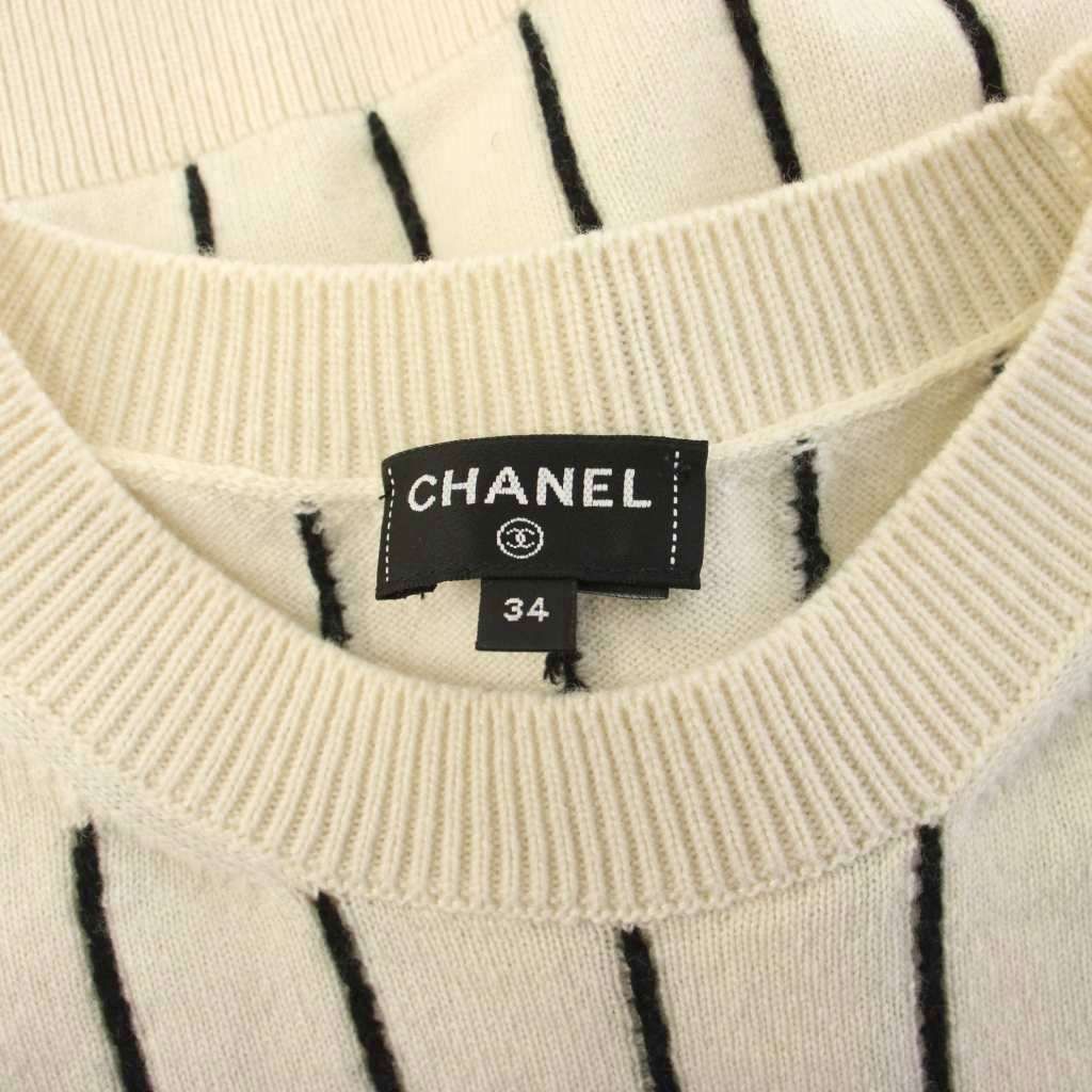 シャネル CHANEL 23SS ロゴニット セーター 長袖 ココマーク