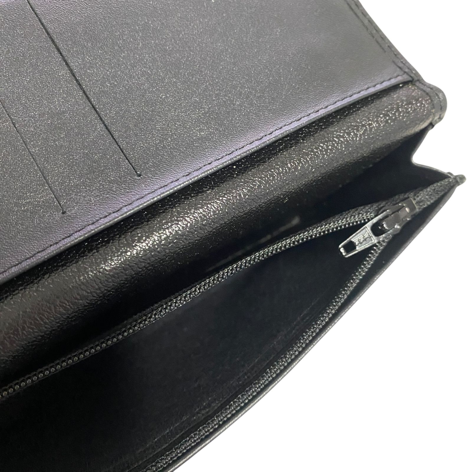 皇居 皇居菊の御紋 長財布 ブラック 黒 【未使用】箱有 A10015RK 