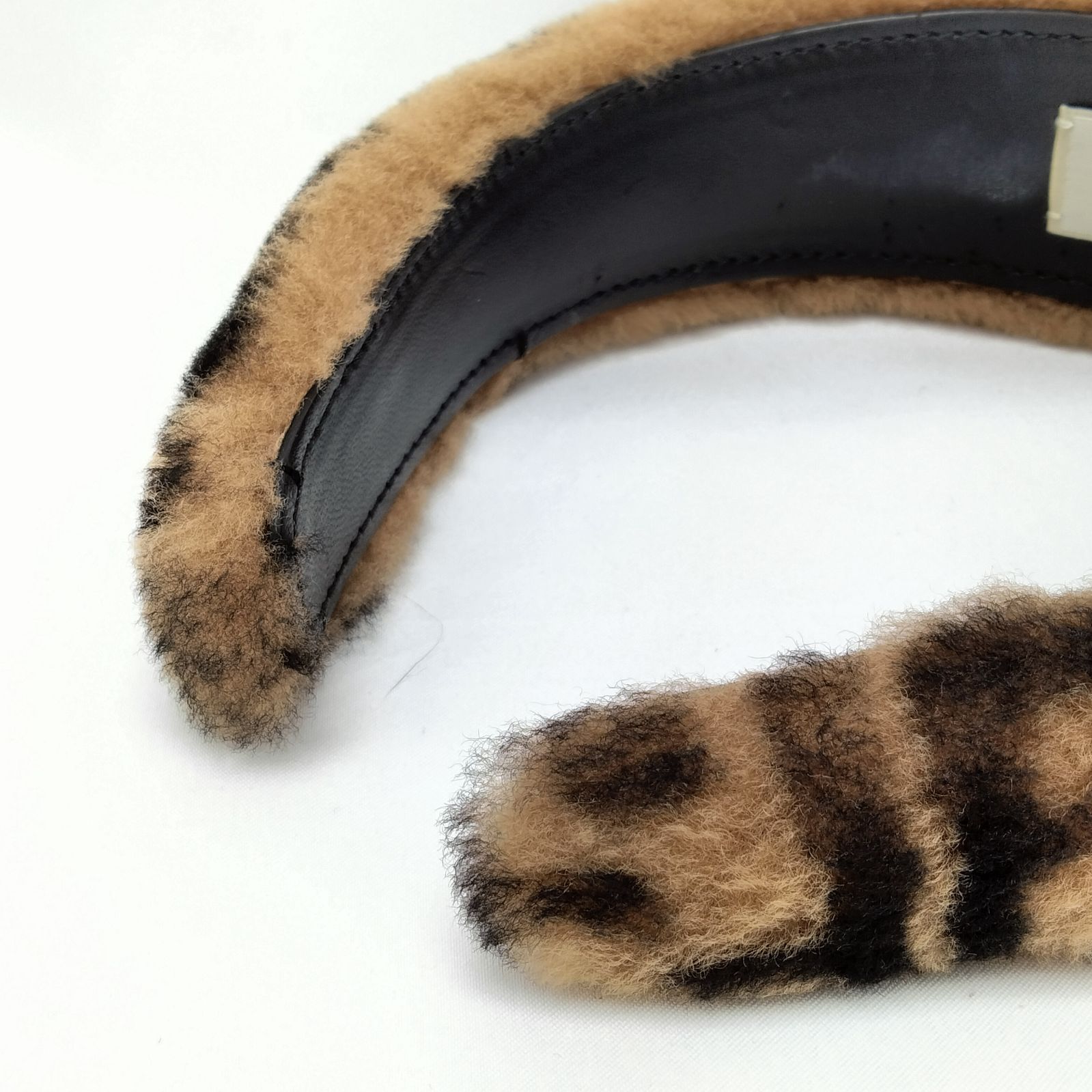 ✨️FENDI✨️フェンディ ズッカカチューシャ ブラウン もこもこ