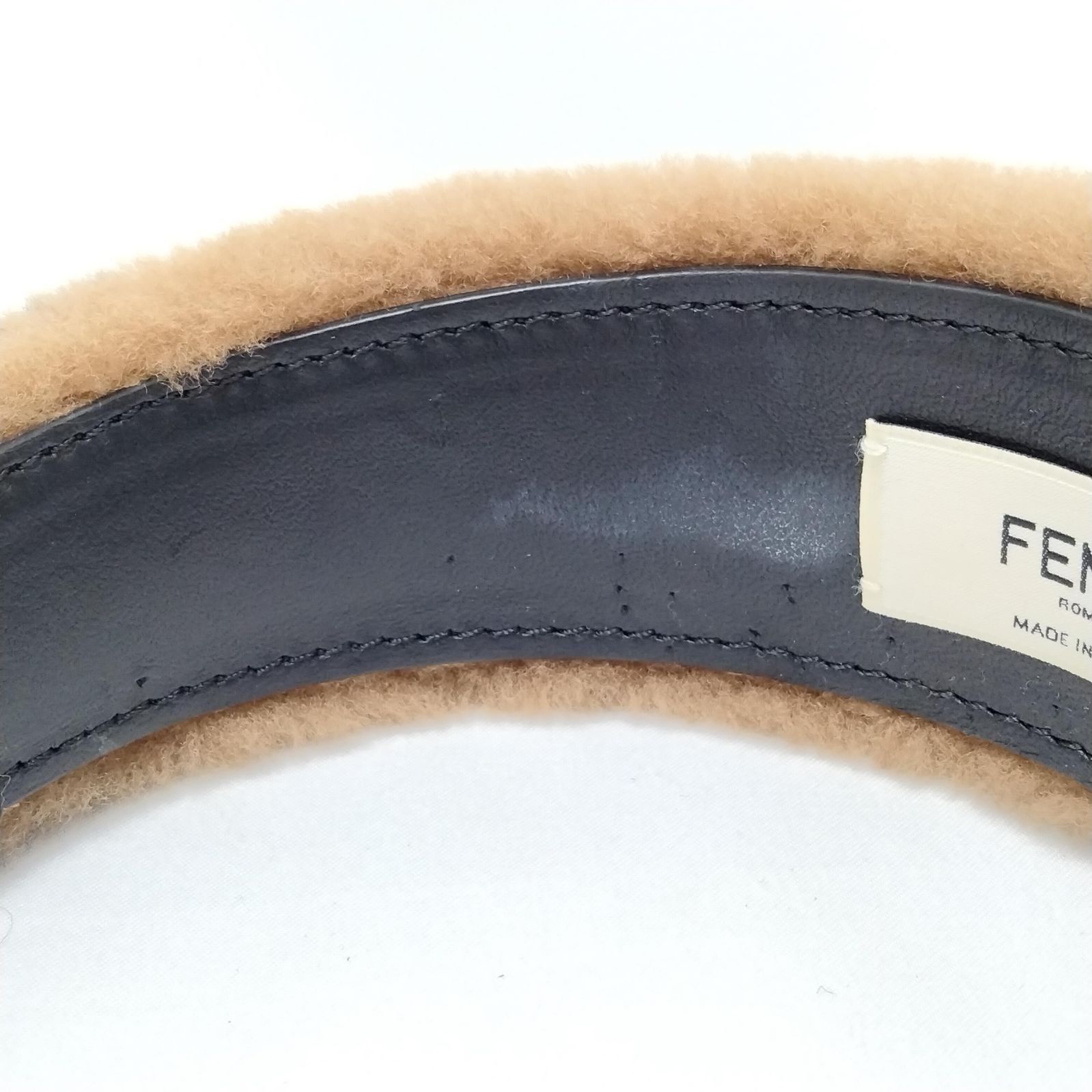 ✨️FENDI✨️フェンディ ズッカカチューシャ ブラウン もこもこ