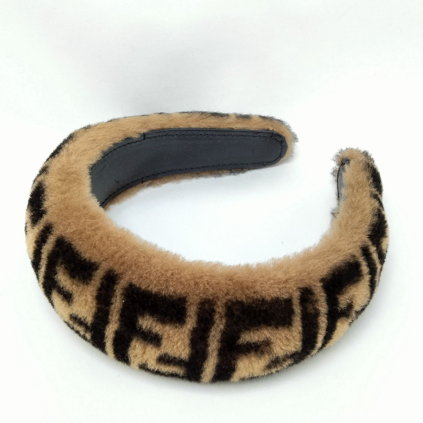 ✨️FENDI✨️フェンディ ズッカカチューシャ ブラウン もこもこ
