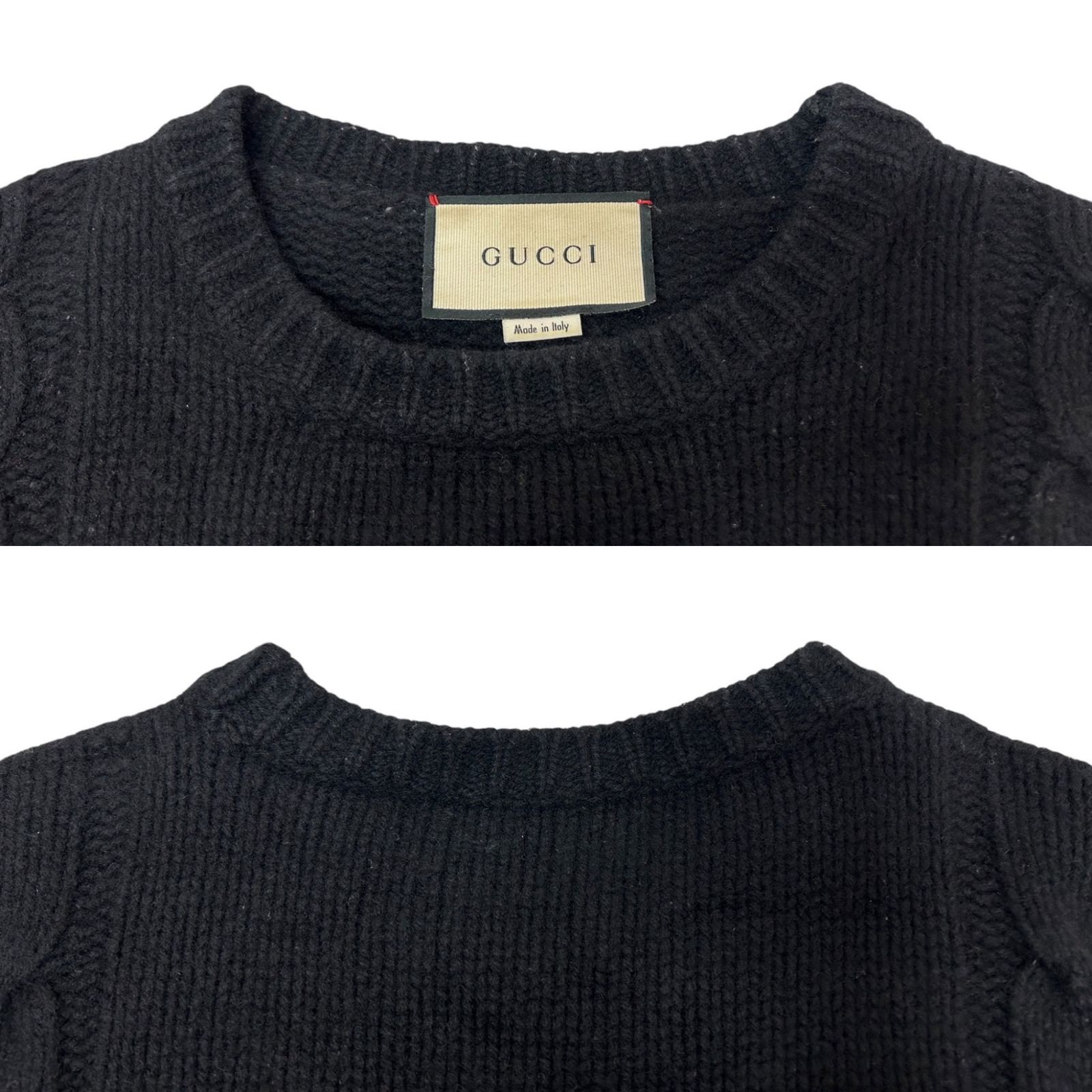 GUCCI ブラック ニットセーター S 【公式通販】