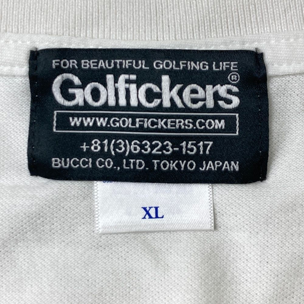 サイズ：XL Golfickers ゴルフィッカーズ 半袖ポロシャツ ホワイト系