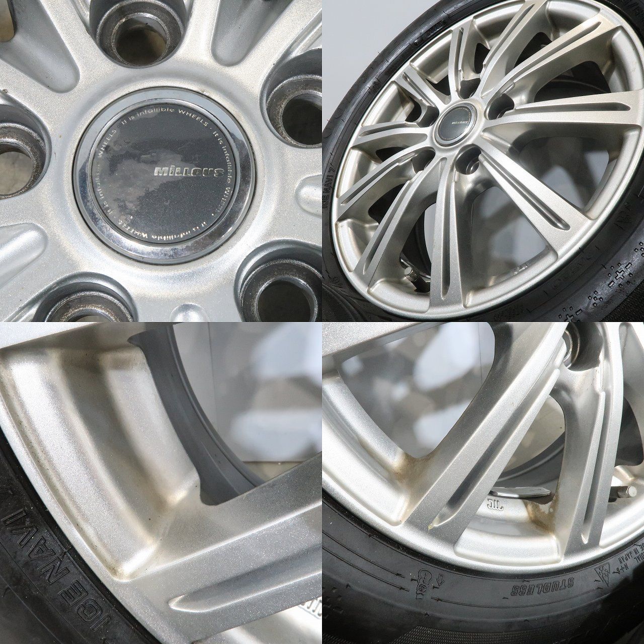 ヴォクシー ノア 等に 4本 社外 15インチ 6J +53 5H PCD114.3