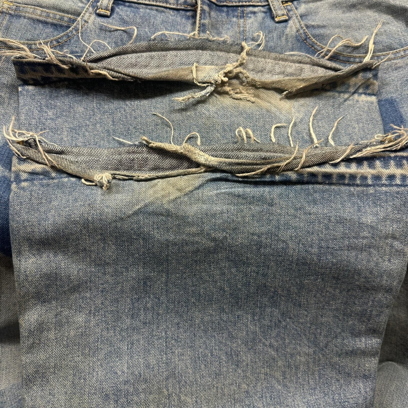 MASU ”MASU BOYS” EMBLEM BELL-BOTTOM JEANS MASUボーイズエンブレム 