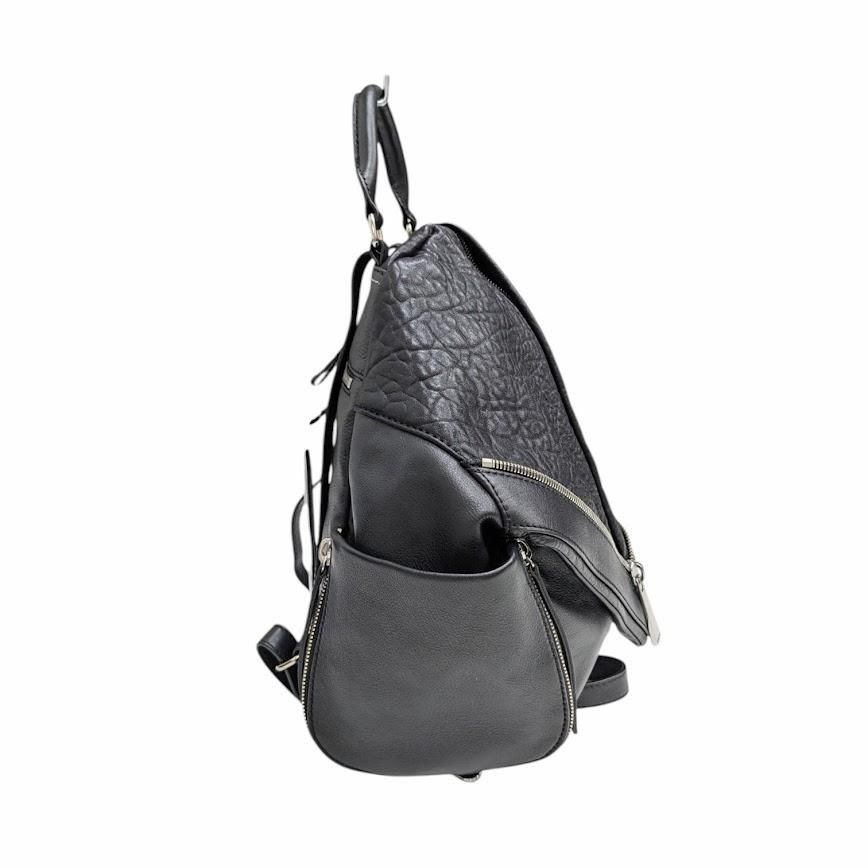 DIESEL ディーゼル LE-ZIPPER レザーリュックバックパック ブラック系