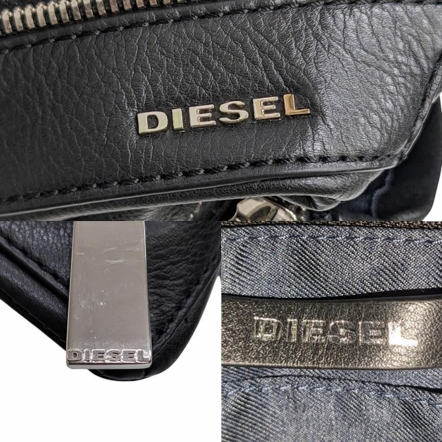 DIESEL ディーゼル LE-ZIPPER レザーリュックバックパック ブラック系