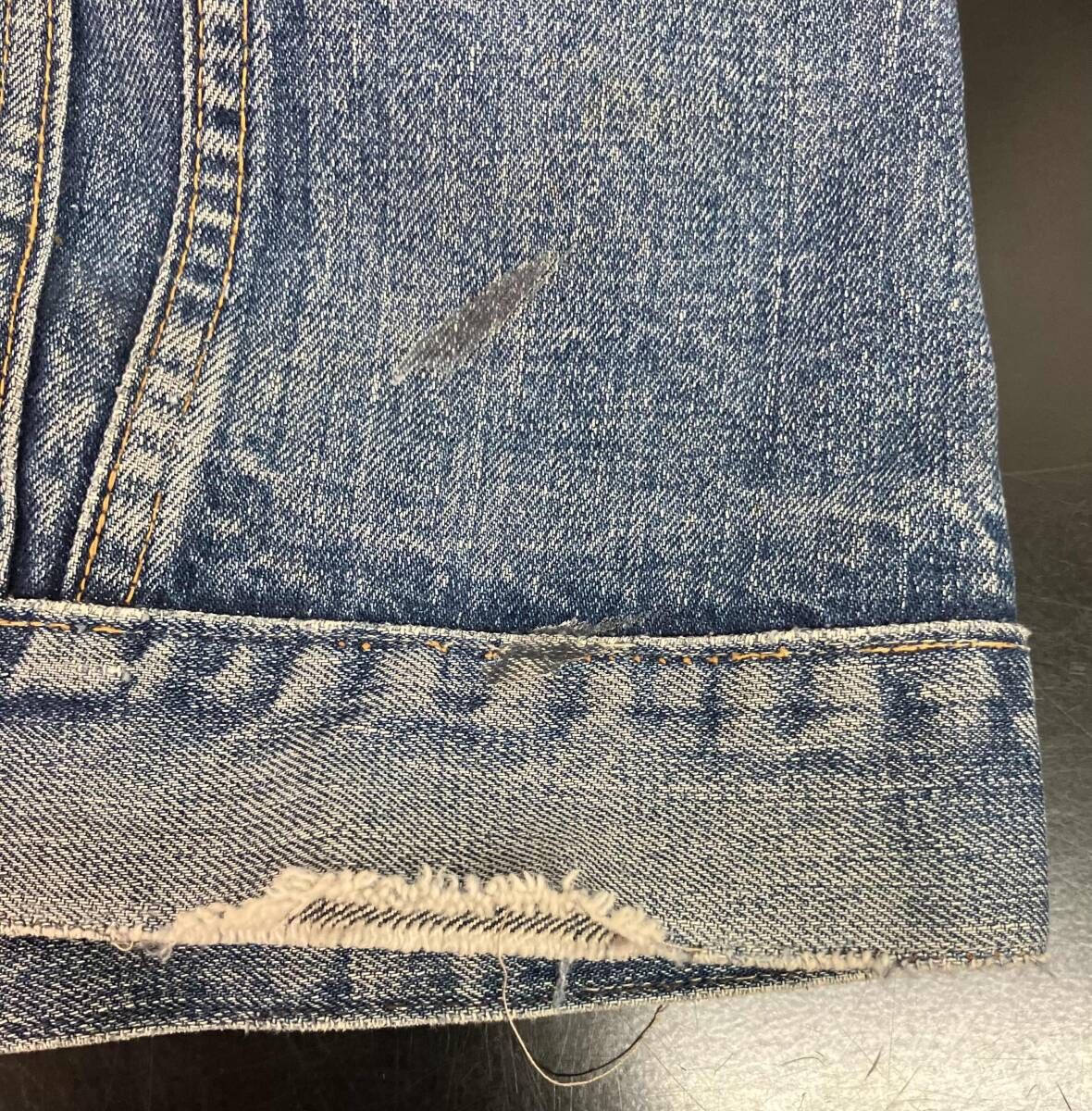 Levi's◇60s/BIGE/不均等V/4th/Gジャン/--/デニム/IDG/状態考慮 買いの