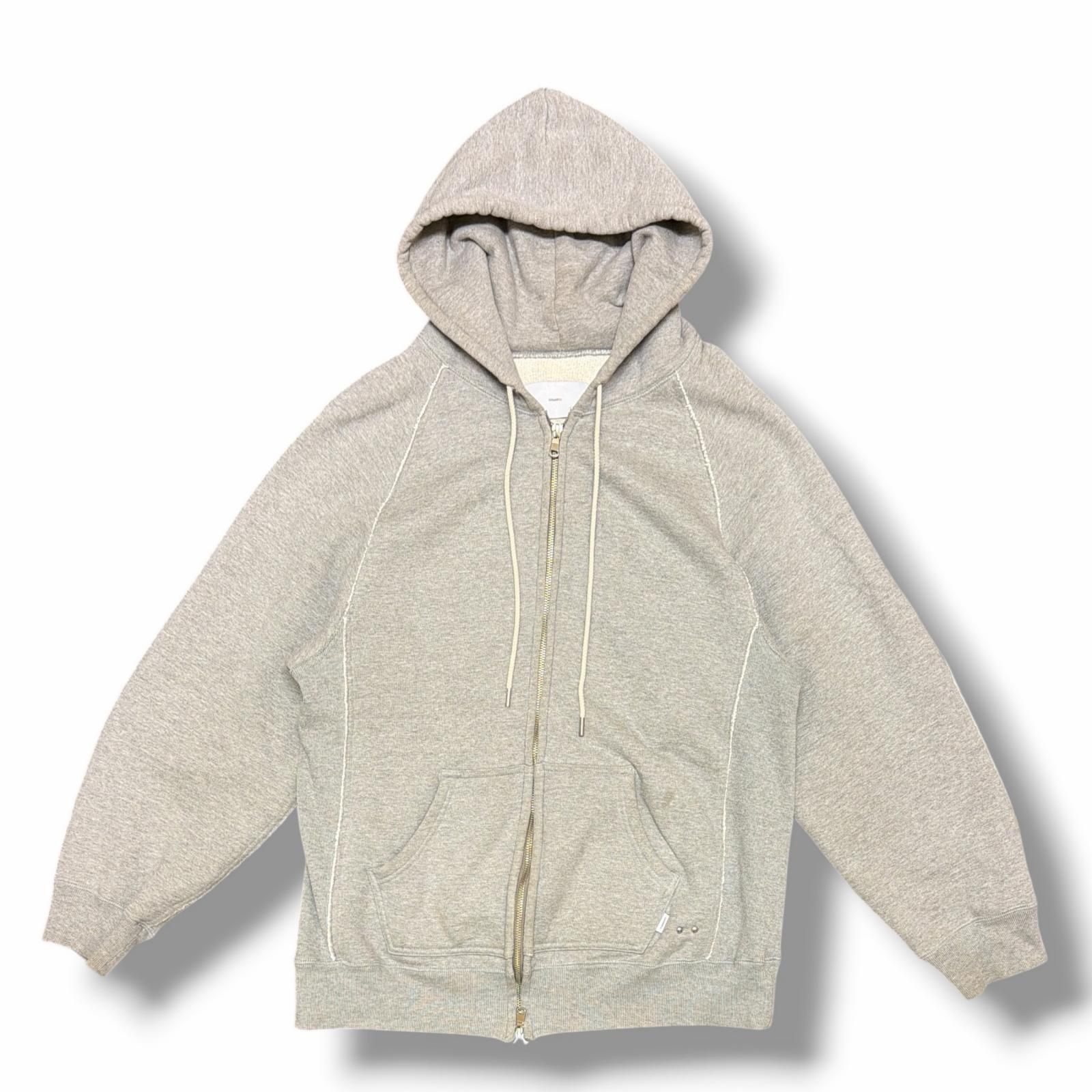 SUGARHILL 21AW ZIP-UP RAW EDGE HOODIE ジップアップローエッジ 