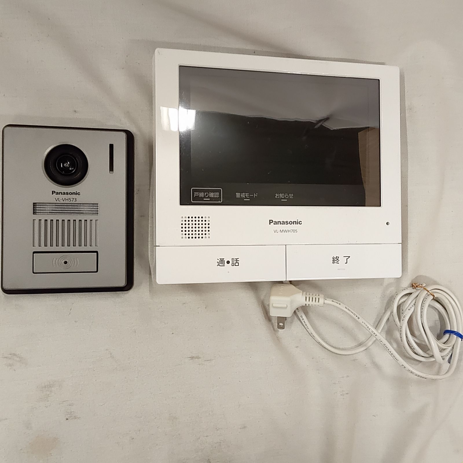 Panasonic パナソニックテレビドアホン 動作確認済 VL−MWH705 VL-VH573（広角レンズ搭載モデル）のセットです X933