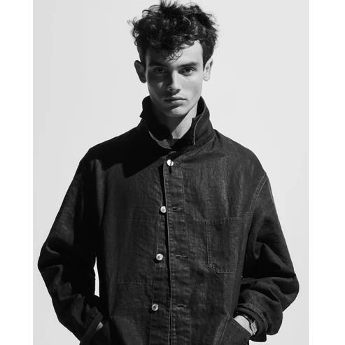 A.PRESSE｜アプレッセ Vintage Black Linen Coverall ヴィンテージ