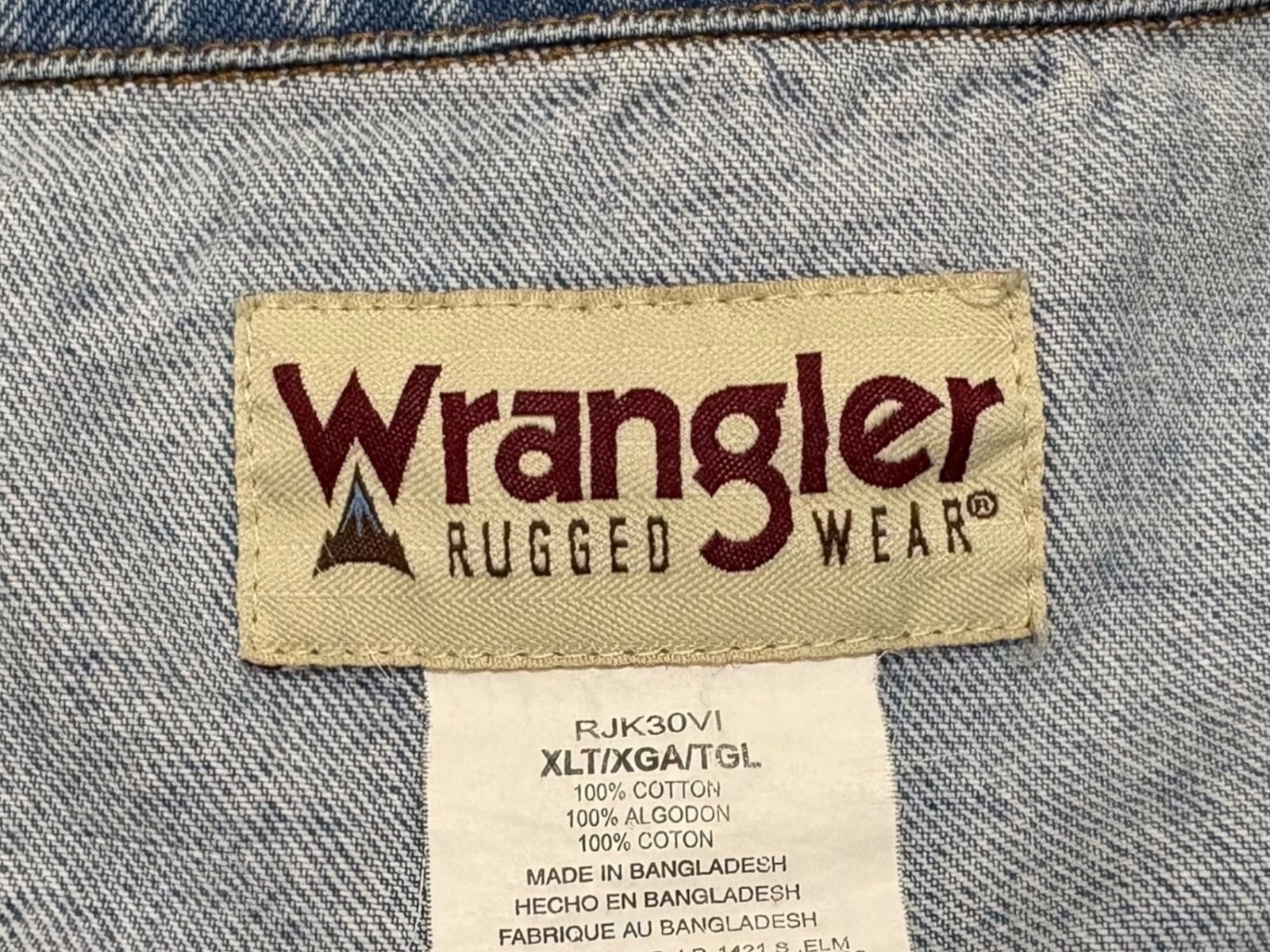 WRANGLER (ラングラー) デニムジャケット Gジャン 90S 00S 古着 