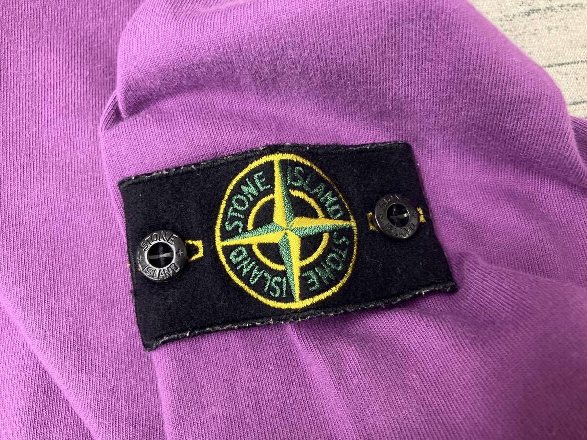 STONE ISLAND 長袖Tシャツ コットン パープル size:XL - メルカリ
