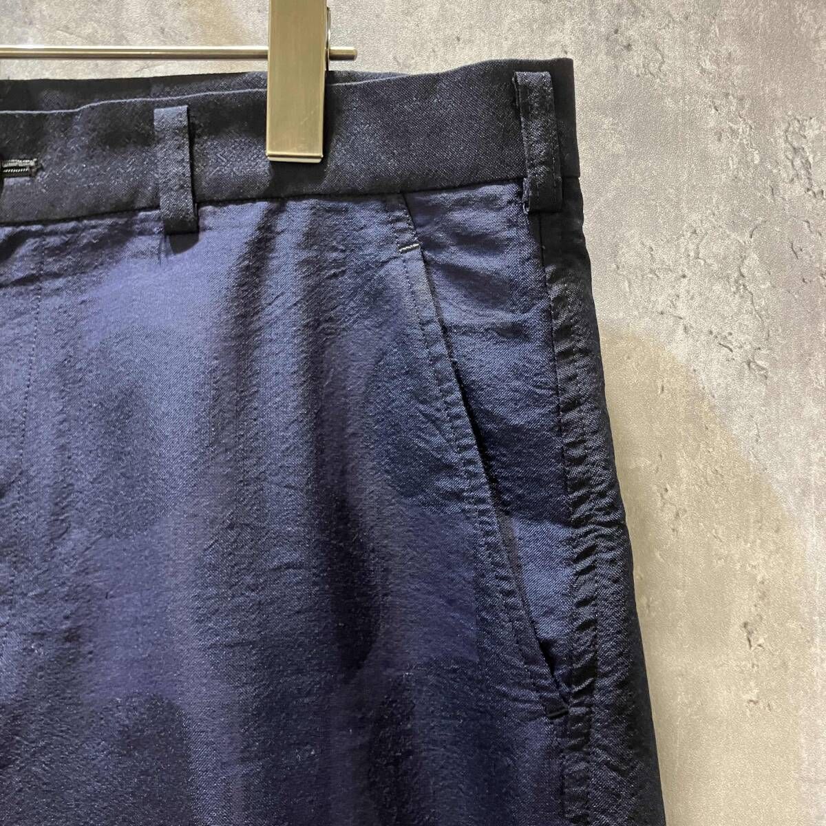 02SS COMME des GARCONS HOMME ドット柄パンツ size M ネイビー
