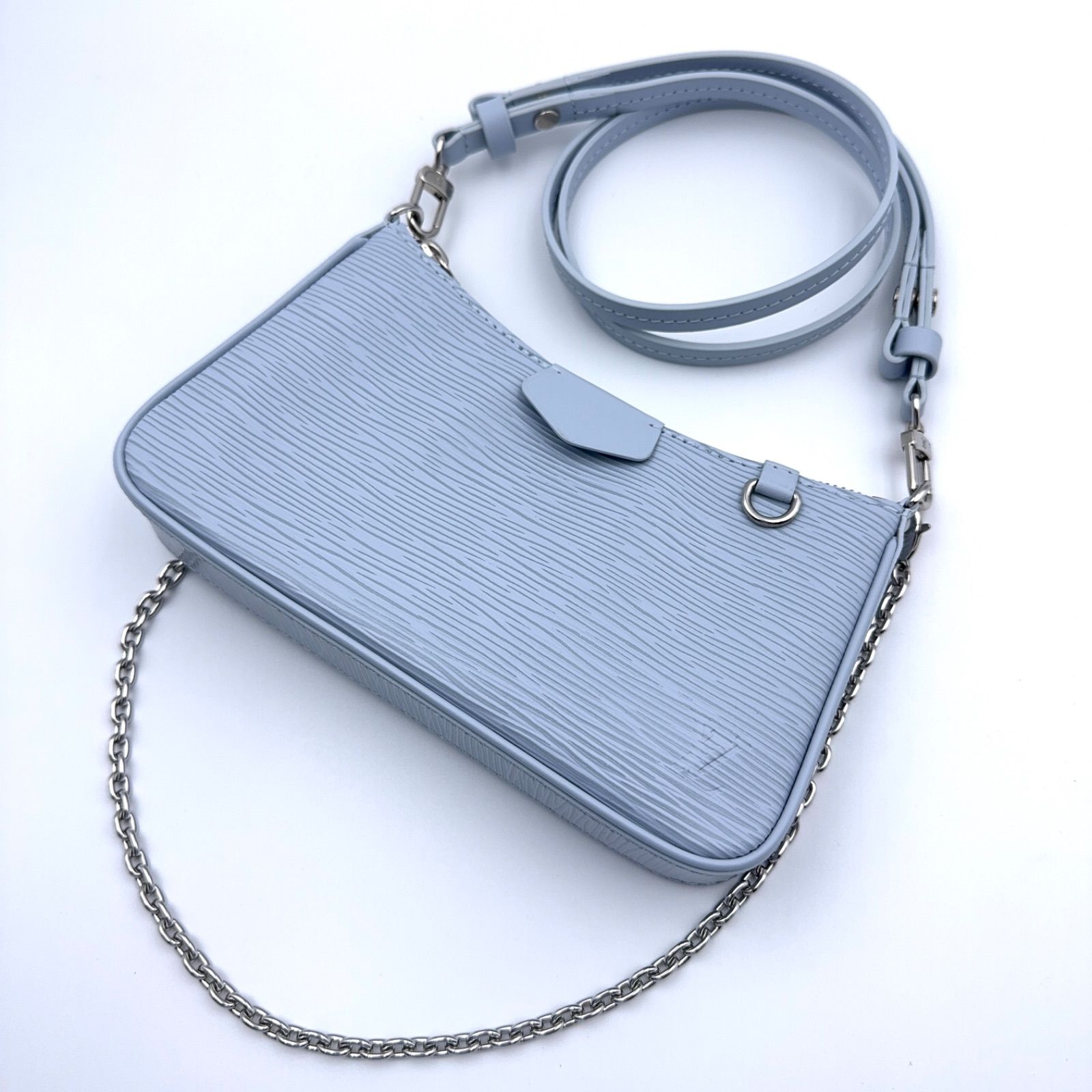 専用ページ　ハンドメイド　エピ　バッグ　ポーチ LOUIS VUITTON エピ イージーポーチ オンストラップ M80480 ショルダー