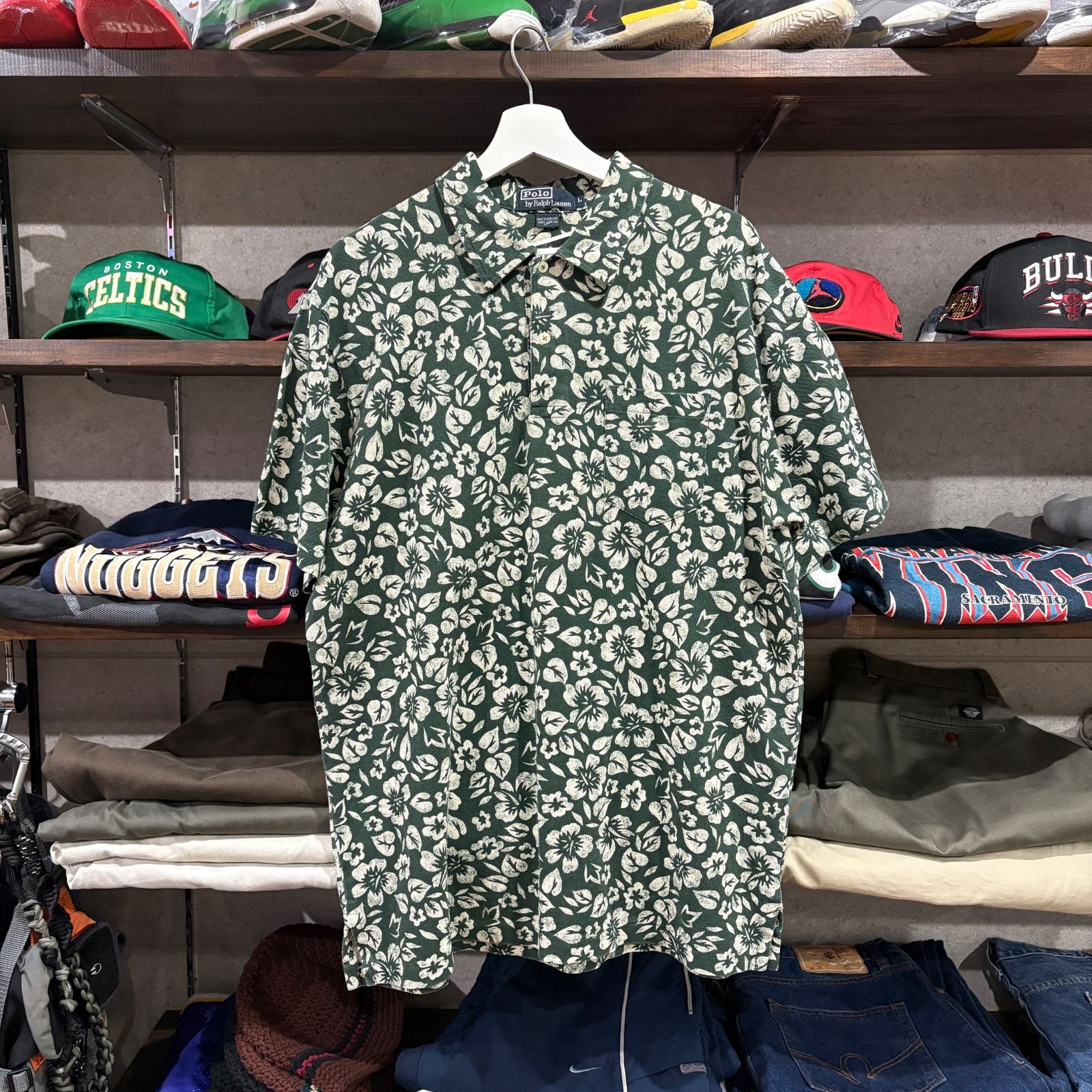 【90s / Polo by Ralph Lauren / Patterned Polo Shirt / L】