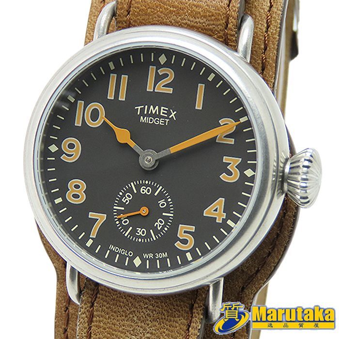 【 TIMEX タイメックス 】 腕時計 MIDGET 復刻モデル TW2R45100 レザーベルト2WAY クオーツ 限定品 箱 保証書付 中古 66-0517 逸品質屋 丸高 甲子園店 送料無料 質屋出品 実店舗あります 腕時計 ウォッチ プレゼント