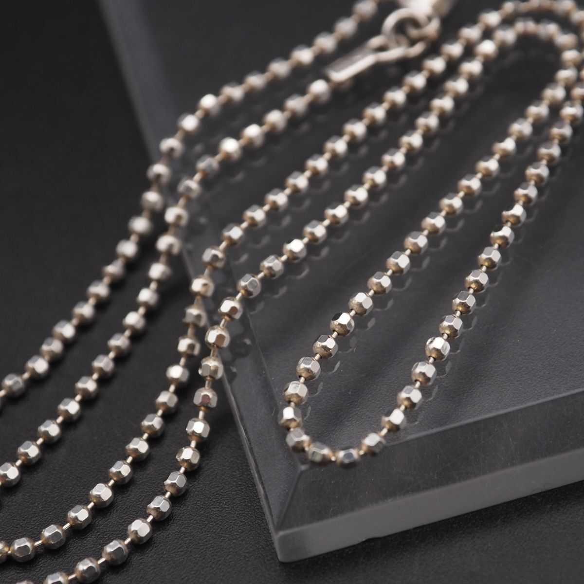 X835 Folli Follie フォリフォリ 925刻印 ネックレス カットボール