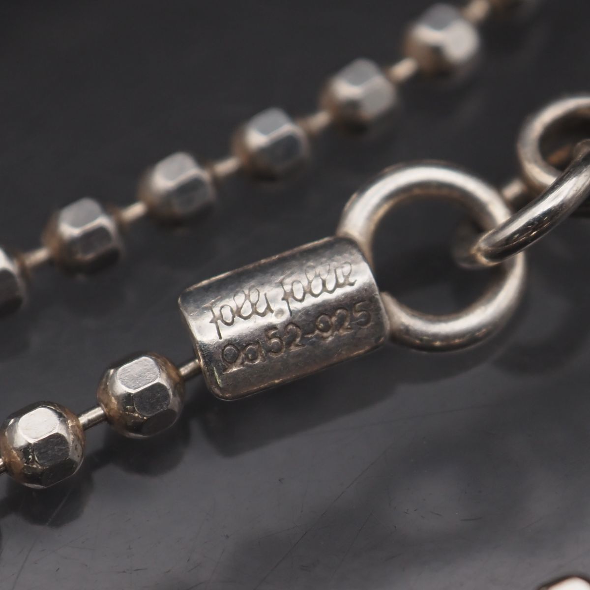 X835 Folli Follie フォリフォリ 925刻印 ネックレス カットボール