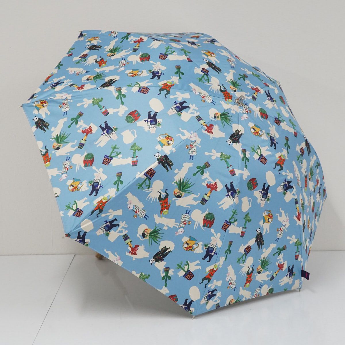 晴雨兼用日傘 mannine マンナイン USED美品 個性的 イラスト ブランド