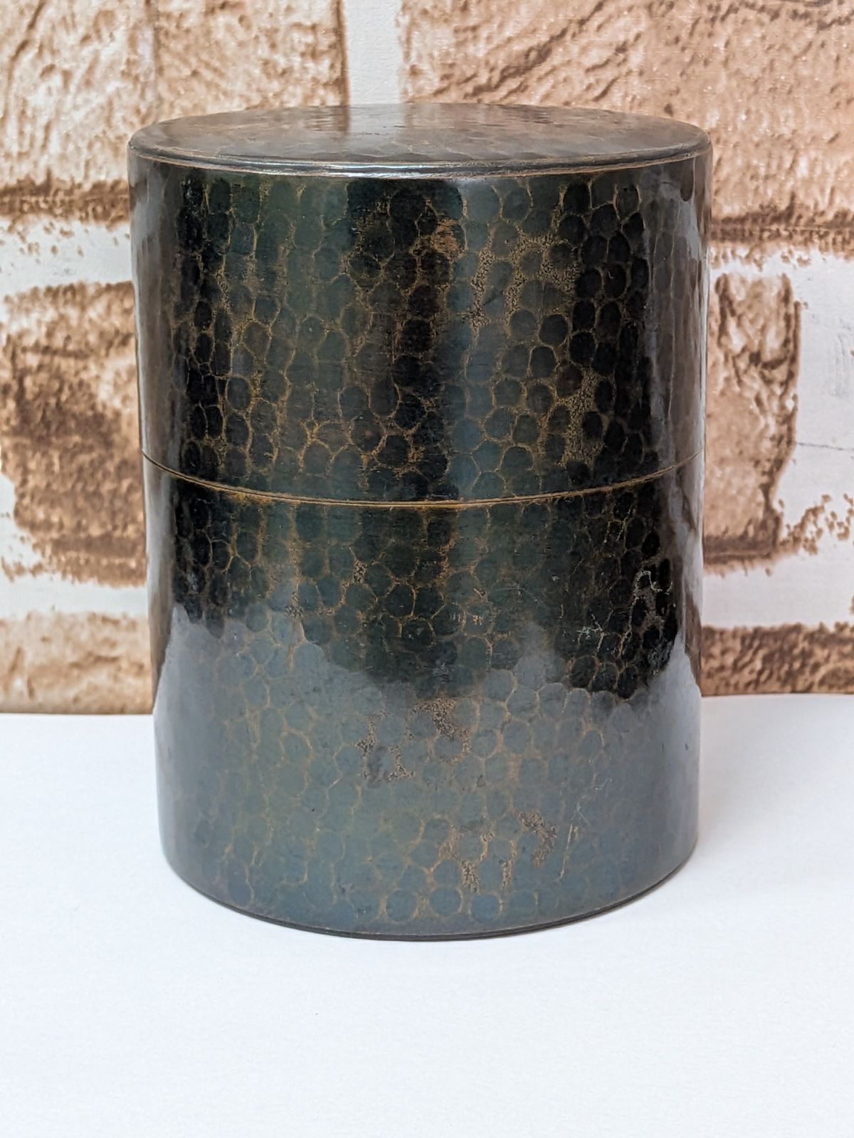希少/伝統工芸品】芳燕堂 鎚起銅器 茶筒 燕三条 銅製 茶匙 茶道具 煎茶