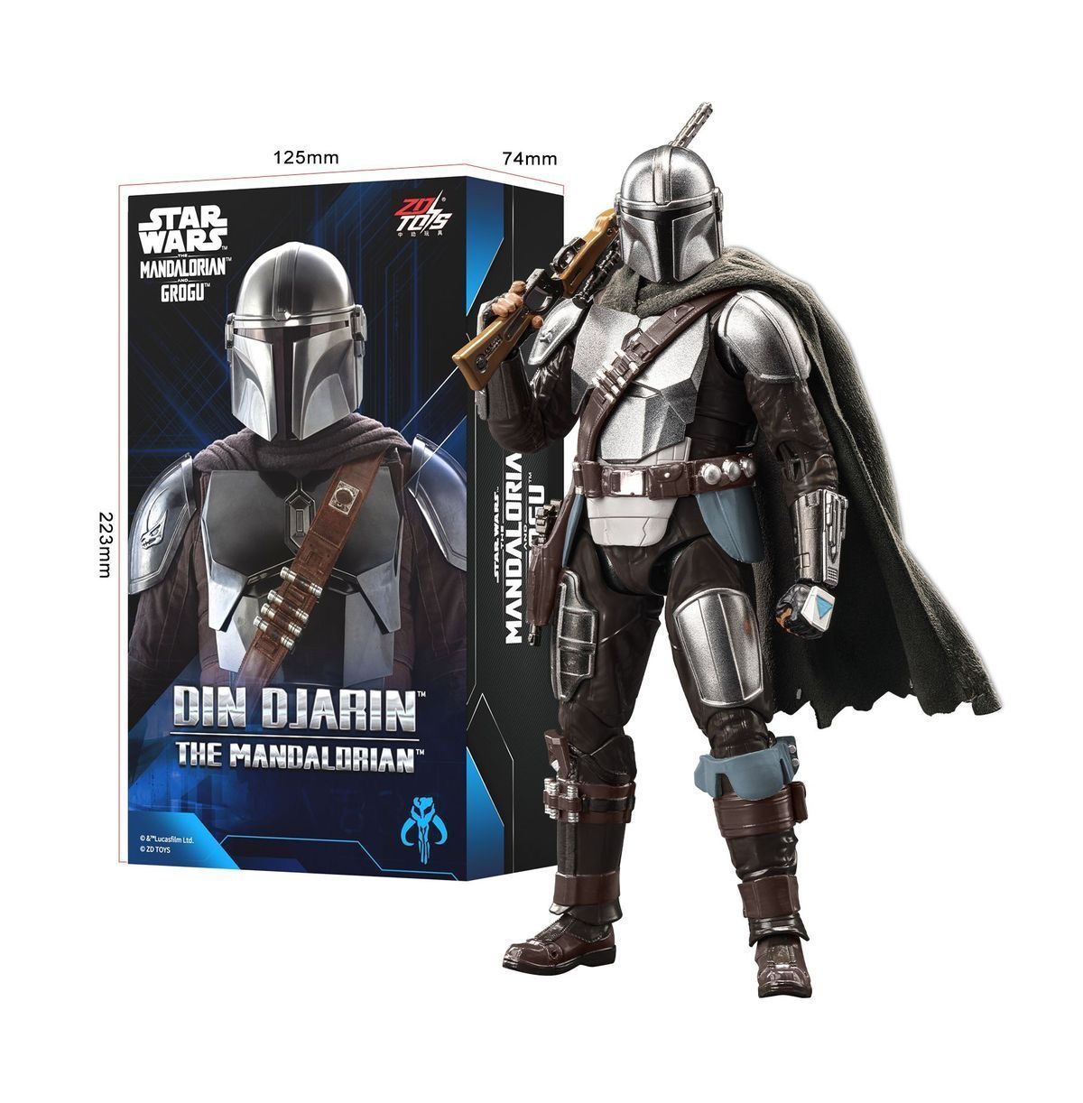 スターウォーズ　マンダロリアン＆グローグー　ZD TOYSディン・ジャリン 童友社 ZD TOYS スター・ウォーズ マンダロリアン シリーズ プラモデル