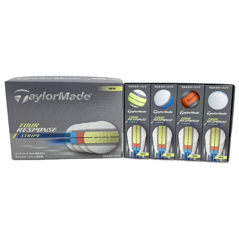 TAYLOR MADE テーラーメイド TOUR RESPONSE STRIPE 2025 ゴルフボール 1ダース ホワイト系 [240101707626] ゴルフウェア ストスト