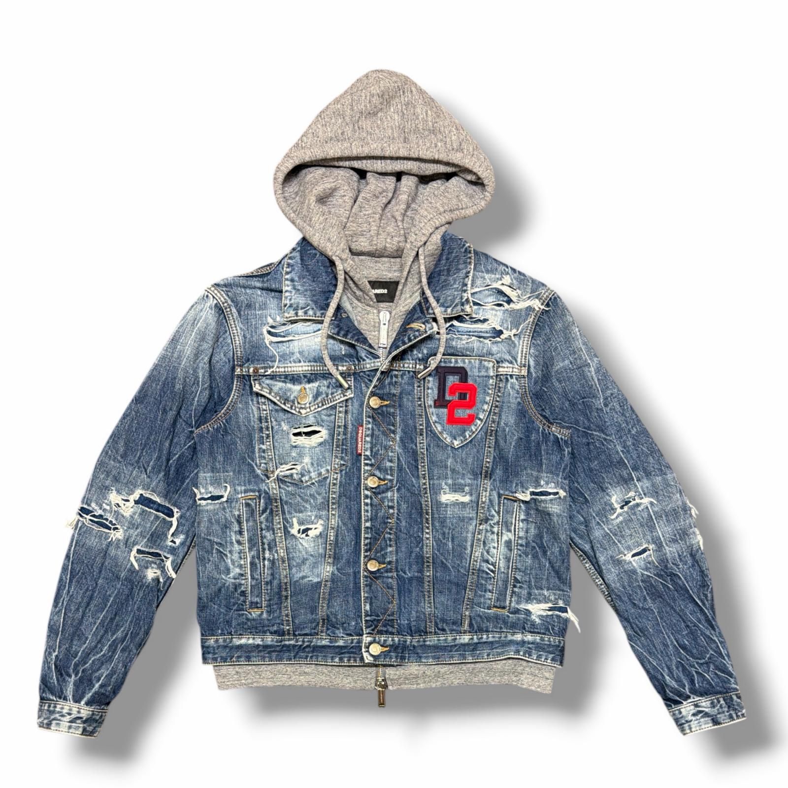 DSQUARED2 フードデニムジャケット Gジャン パーカー フーディー 