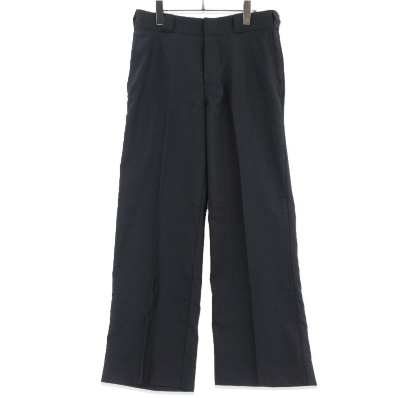 美品 OVY オヴィ ワイドスラックス Wool Super100's Twill Slacks 075