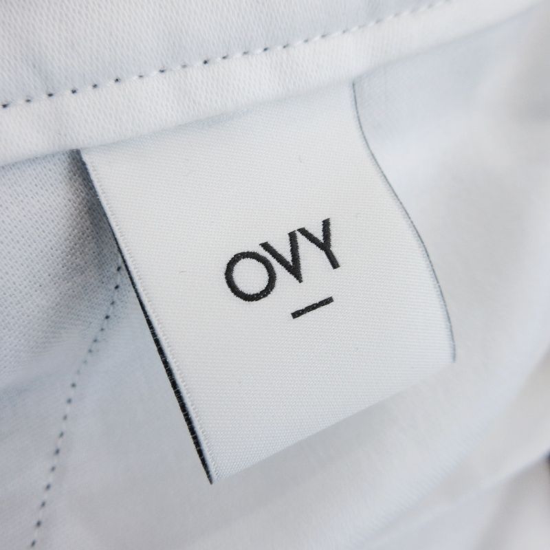 美品 OVY オヴィ ワイドスラックス Wool Super100's Twill Slacks 075