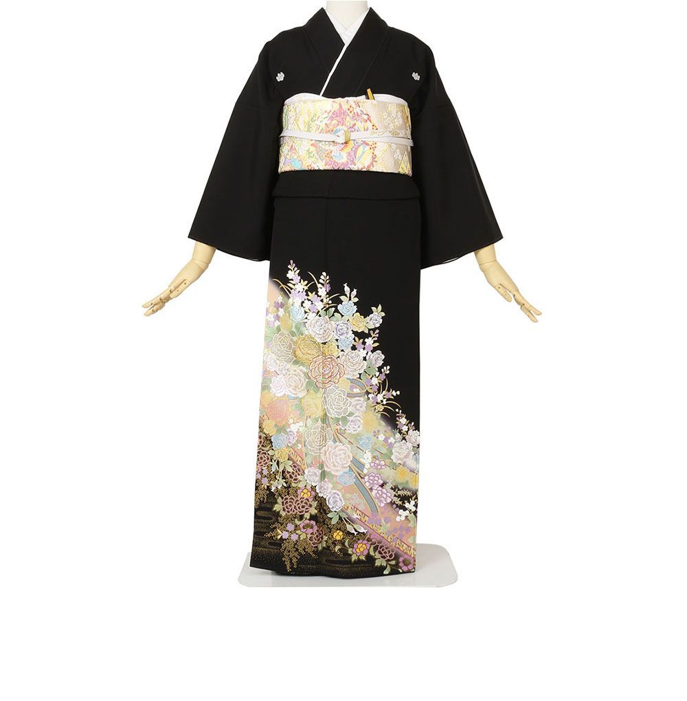 礼装用　黒留袖　関芳謹製「桂由美」やわらかな光　着物単品　【結婚式、披露宴などの祝い事に】旧レンタル商品
