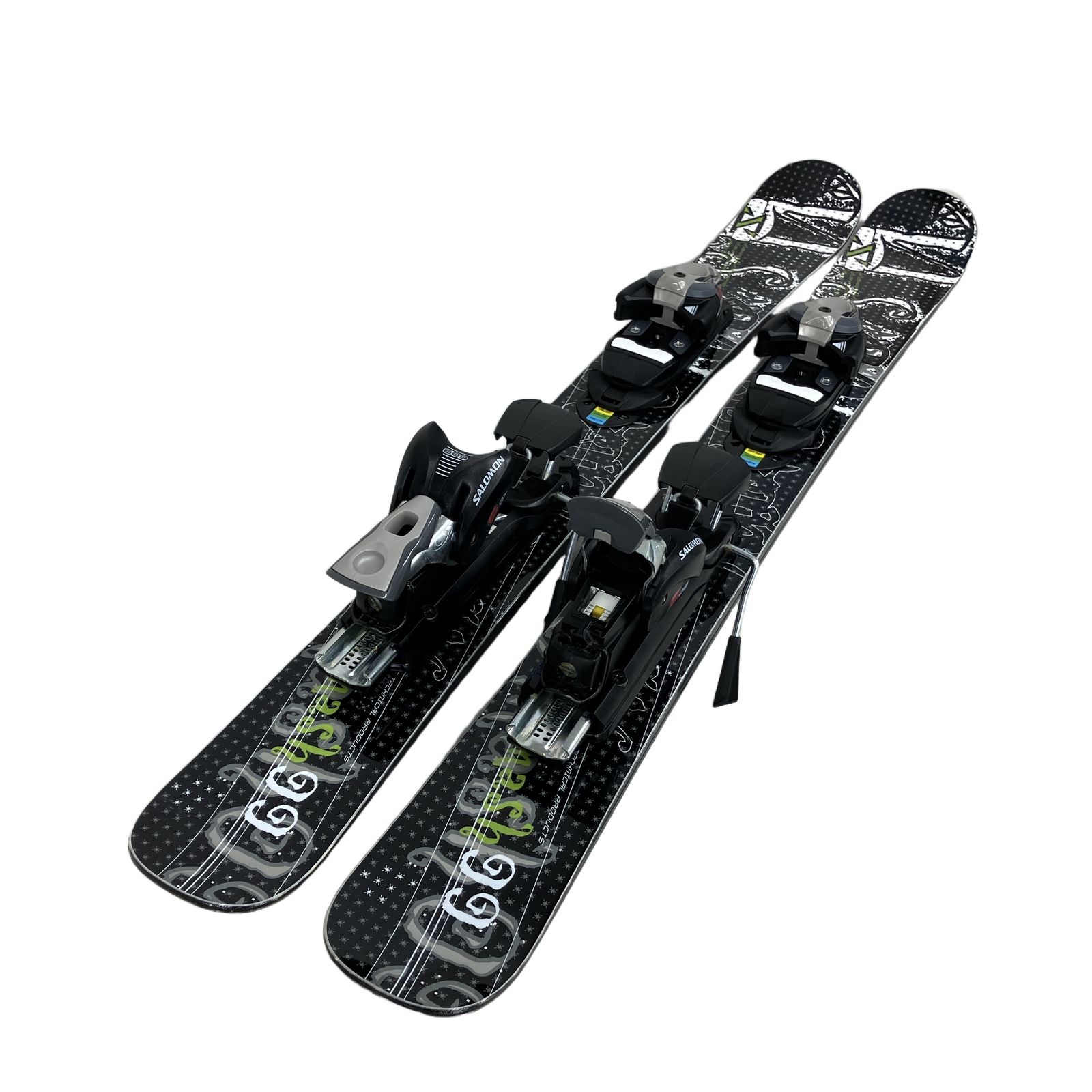 スキー Salomon flyer 61 + salomon 609 SALOMON 609 約97cm ショートスキー板 ウィンタースポーツ用品 中古