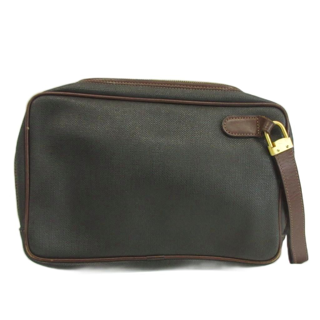 ダンヒル dunhill セカンドバッグ クラッチバッグ PVC レザー ロゴ