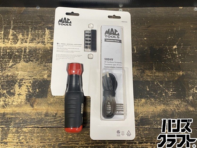 ○【送料無料】【未使用品】MAC TOOLS マックツールズ SBD4V6S 4V 