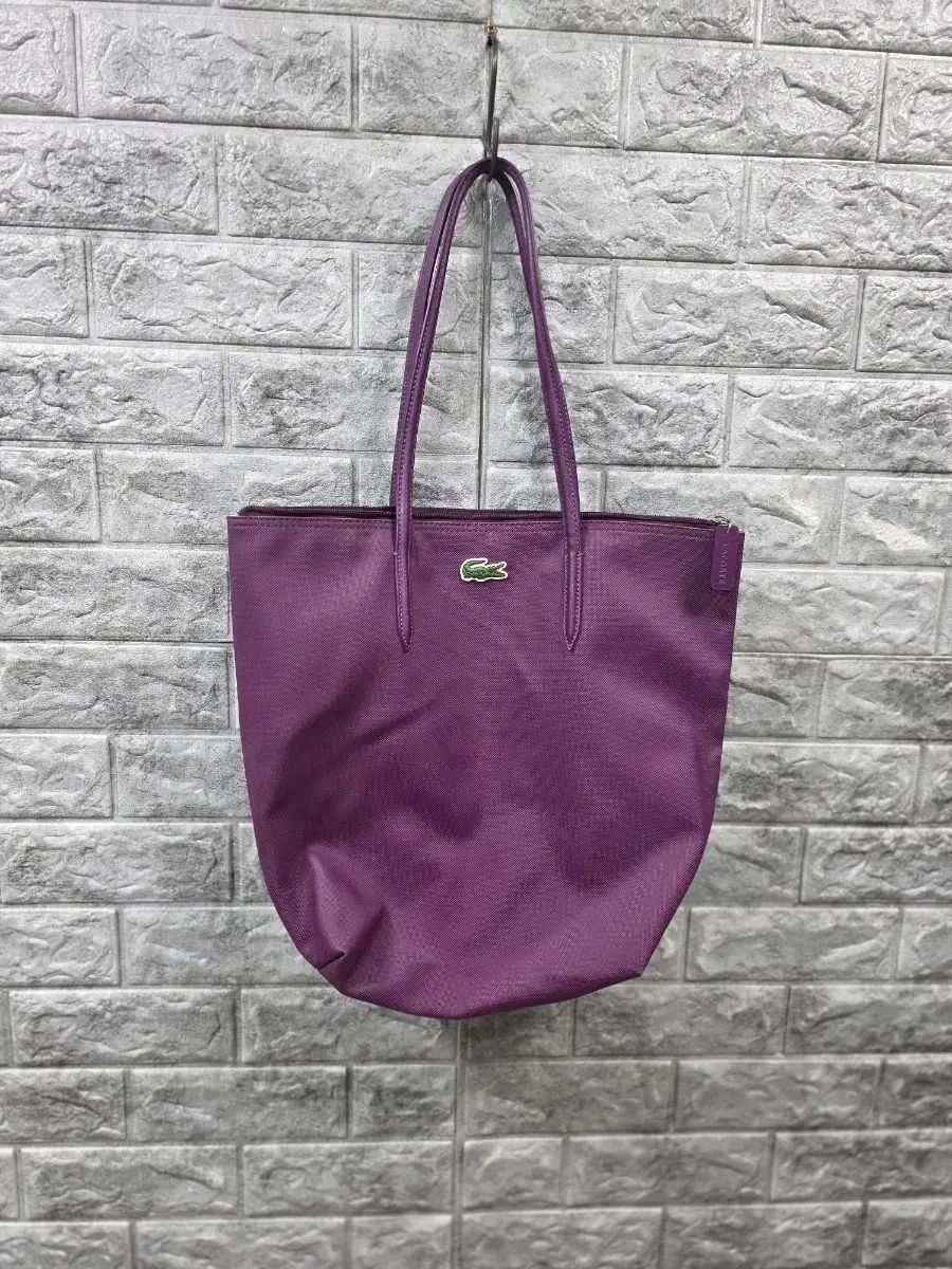 LACOSTE ラコステ トートバッグ パープル サイズ 40*35 紐外 - メルカリ