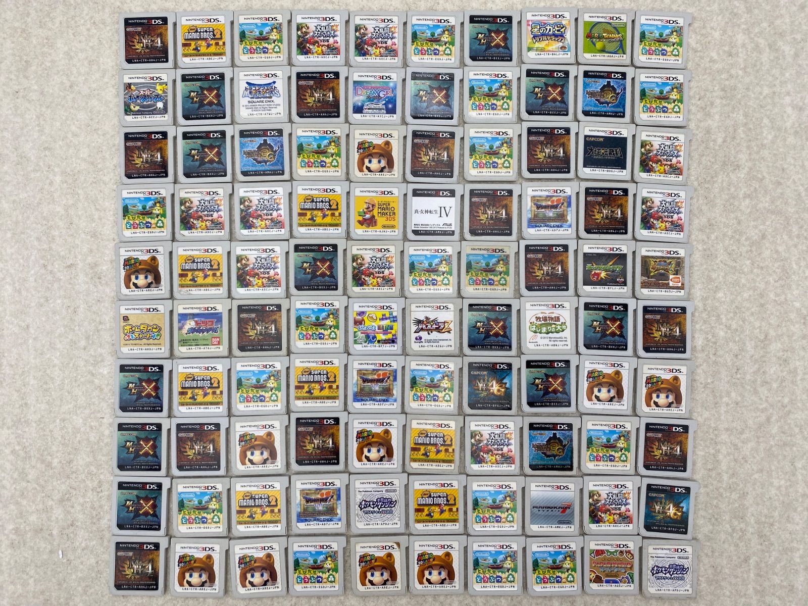 ニンテンドー3DS ソフトまとめ売り 100点-直売正規