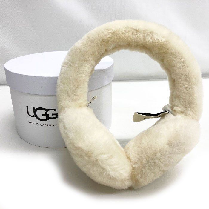 極美品/UGG/アグ/エクスポーズド シープスキン テック イヤーマフ
