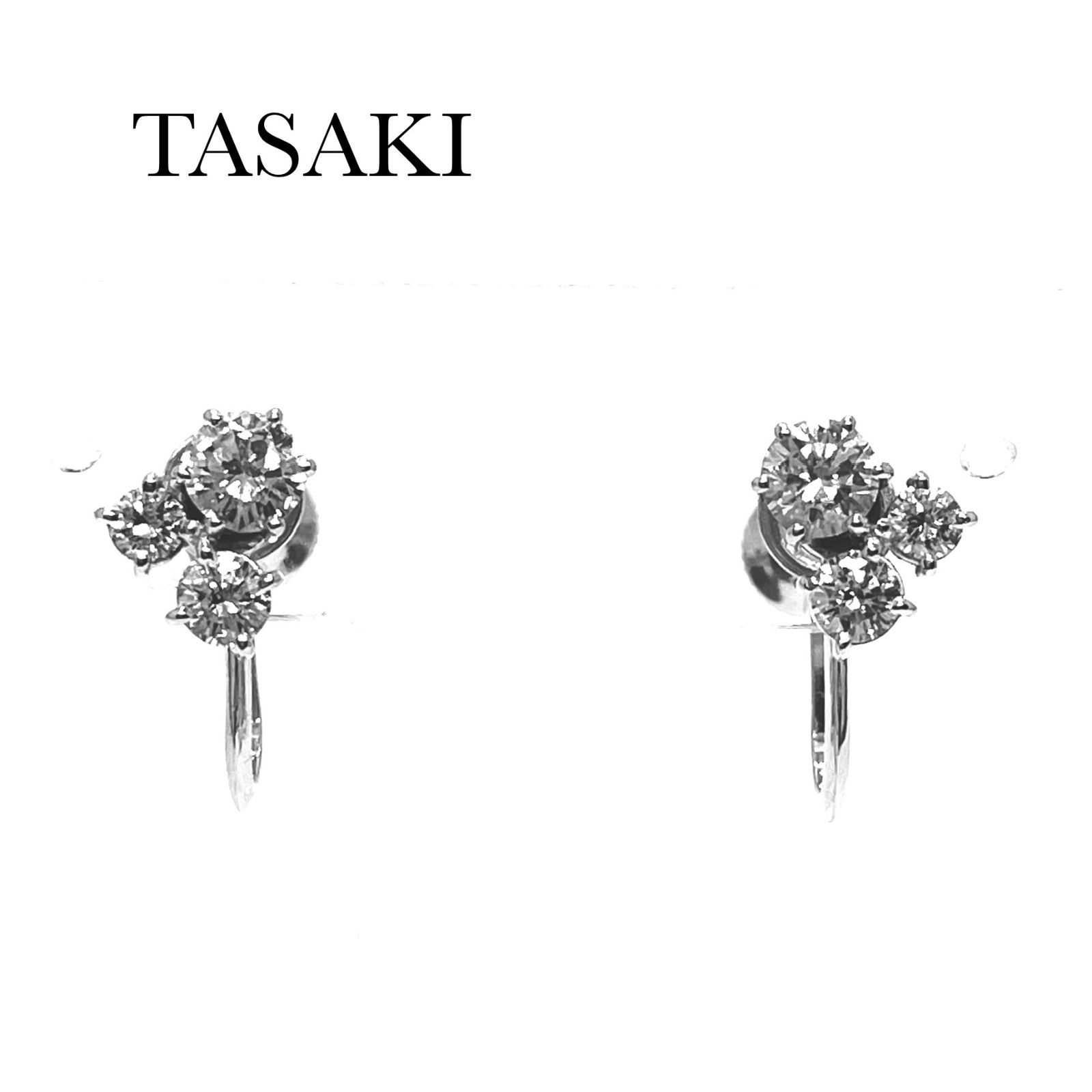 TASAKI / タサキ ダイヤイヤリング Pt900 0.34ct/0.34ct - メルカリ
