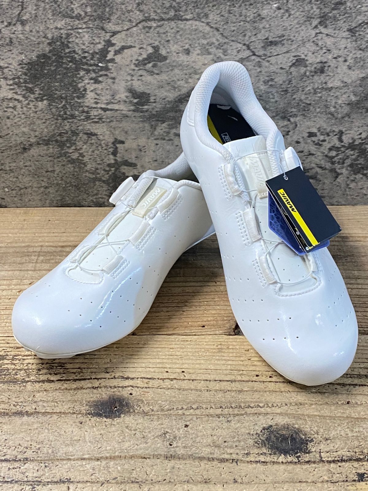 KF311 マヴィック MAVIC COSMIC BOA ビンディングシューズ 白 3穴 BOA EU42 2/3
