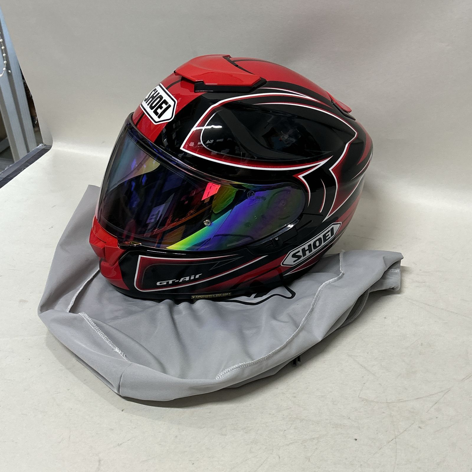 浜館58-256] SHOEI GT-Airヘルメット サイズ：L ※装飾用・鑑賞用 [中古
